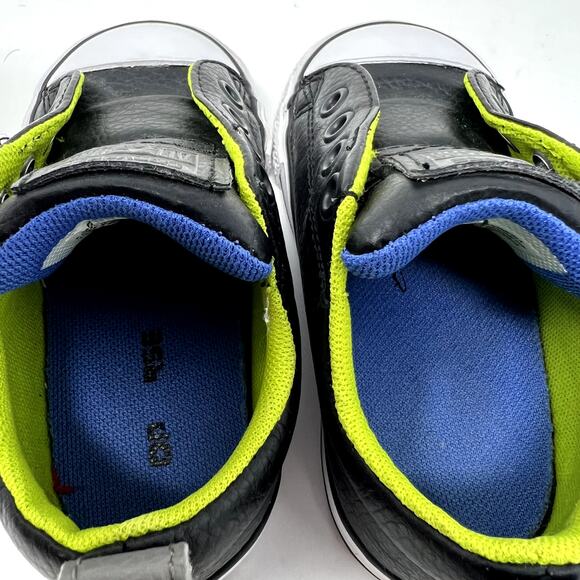 Converse All Star Sneakers Kids Size 6 Black & Green Chuck Taylor Extra Comfort - Picture 7 of 10